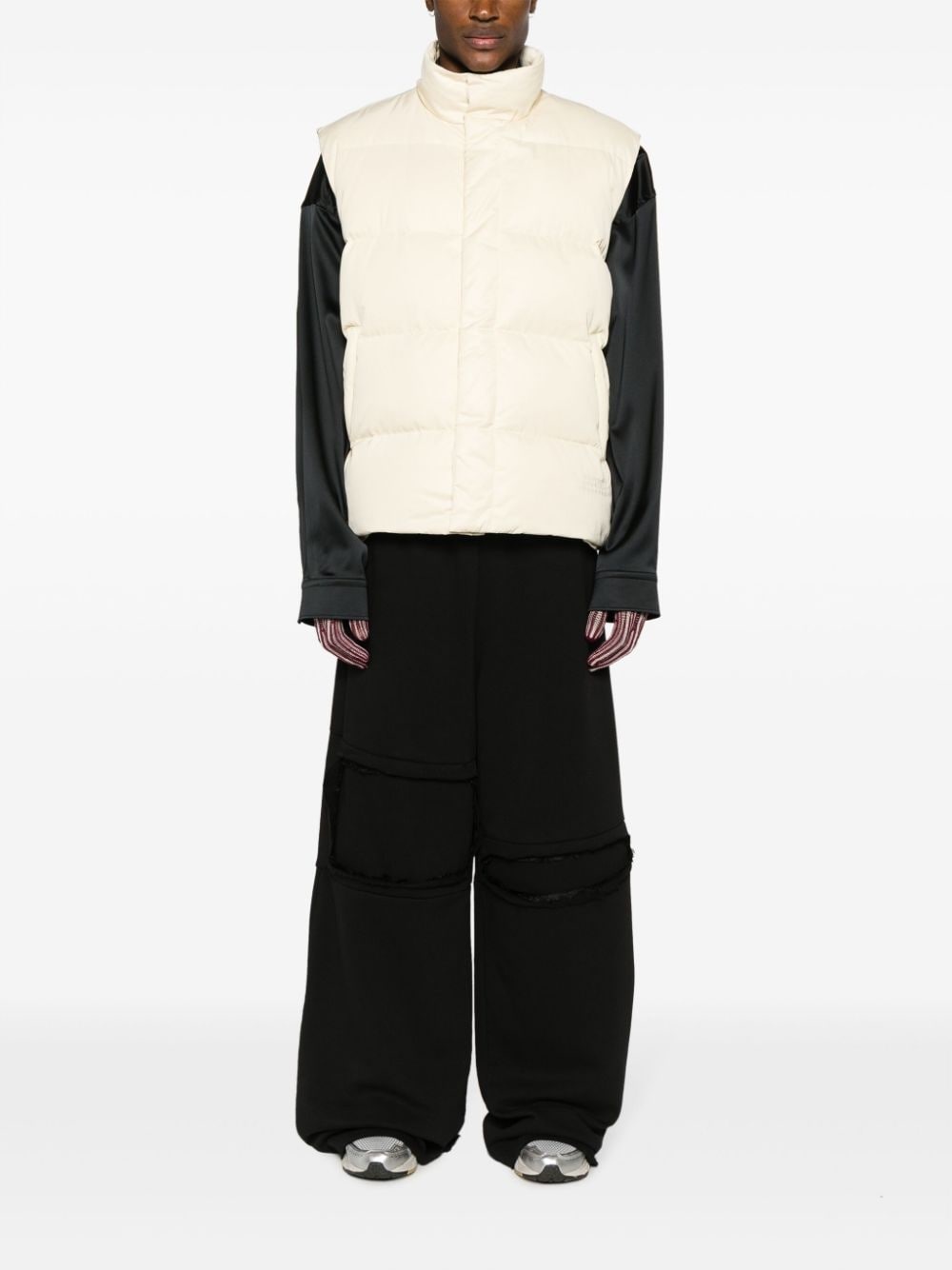 high-neck padded gilet - 2