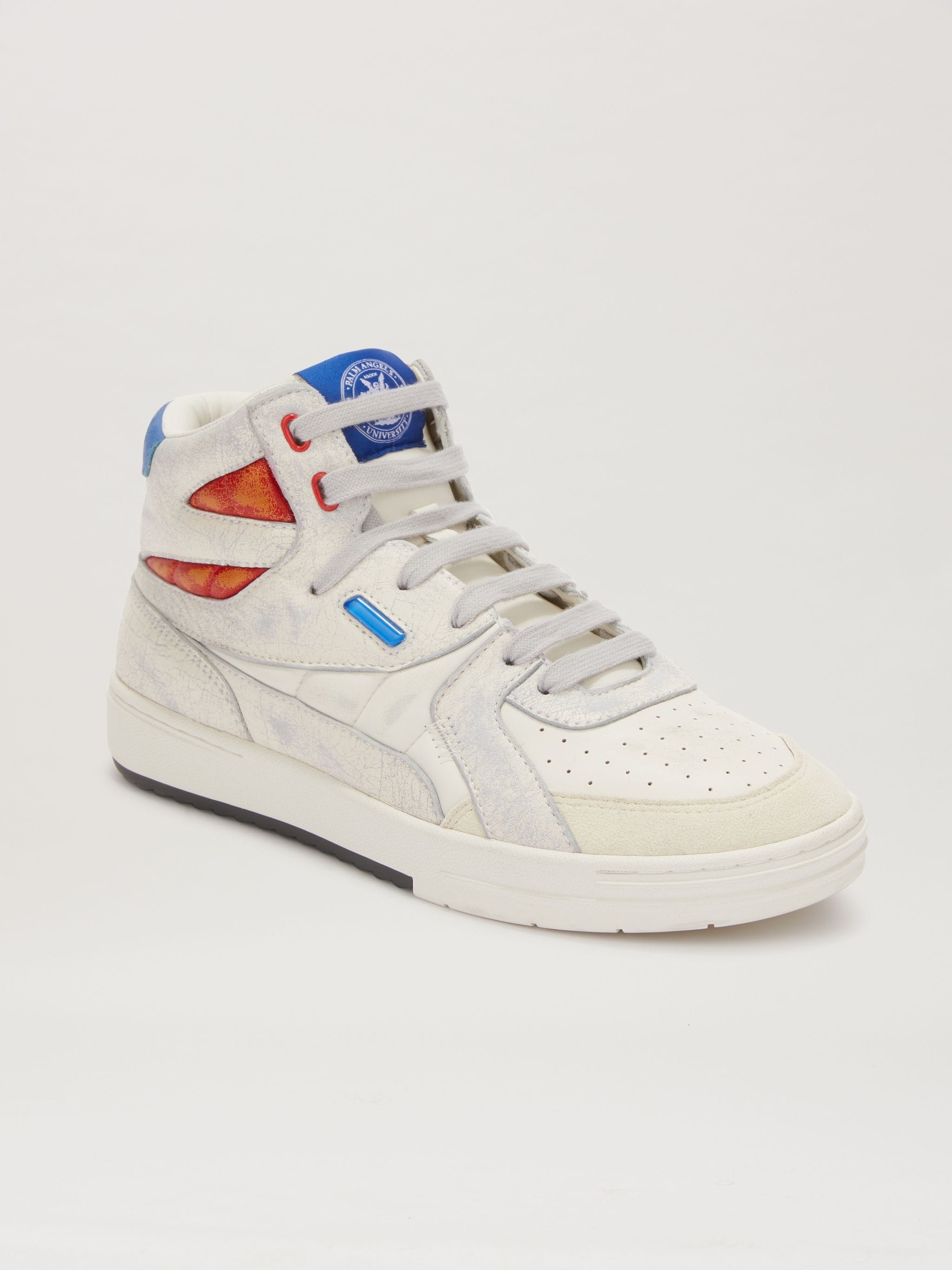 Vintage High-Top University Sneakers - 4