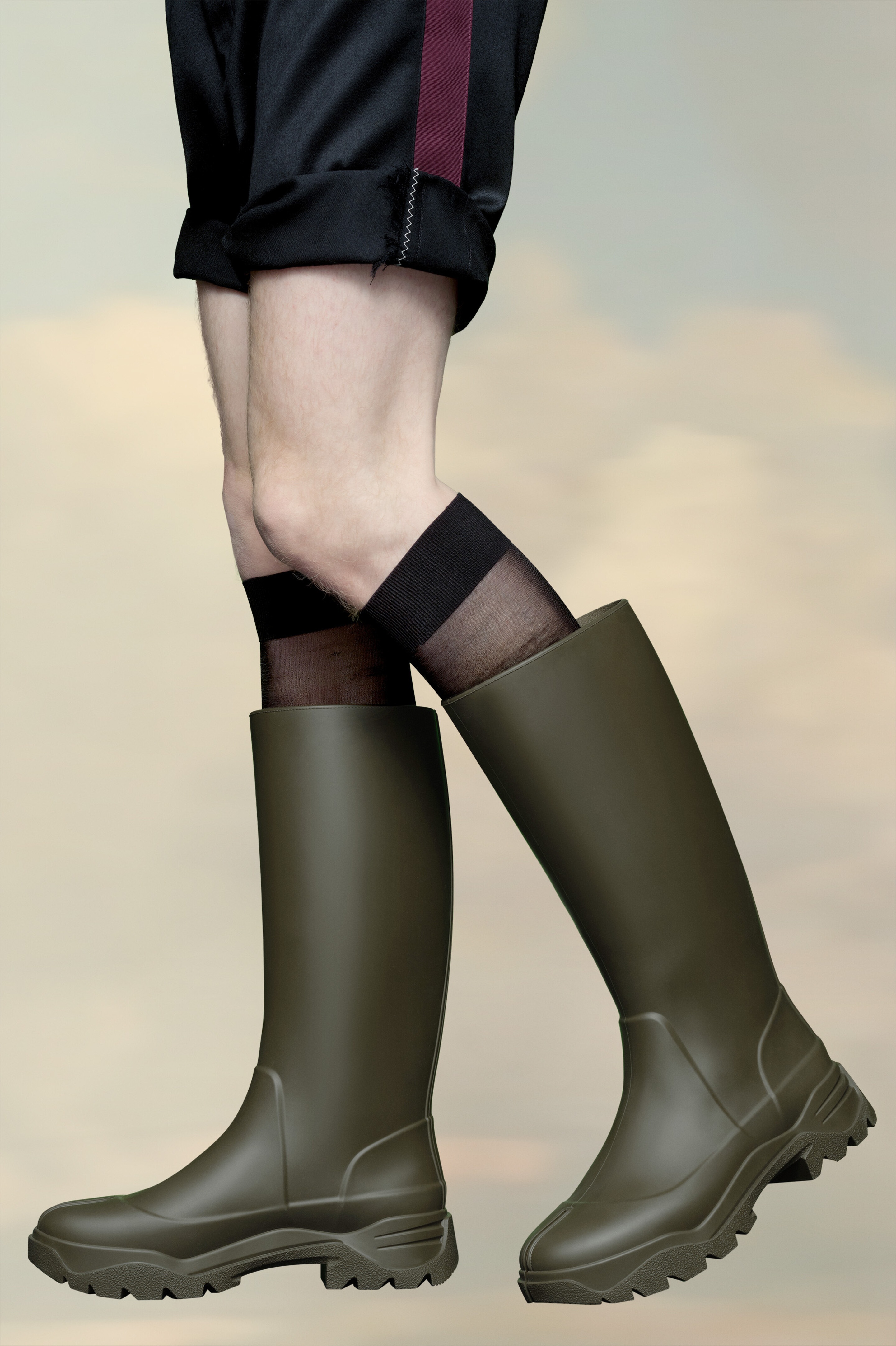 Maison Margiela Tabi rain boots | REVERSIBLE