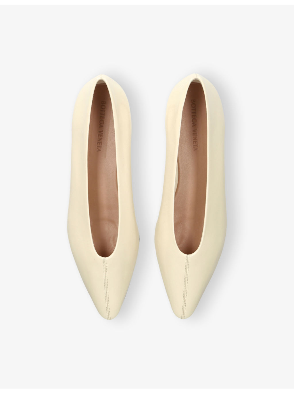 Sofia Flat Leather Ballerina Pumps - 2