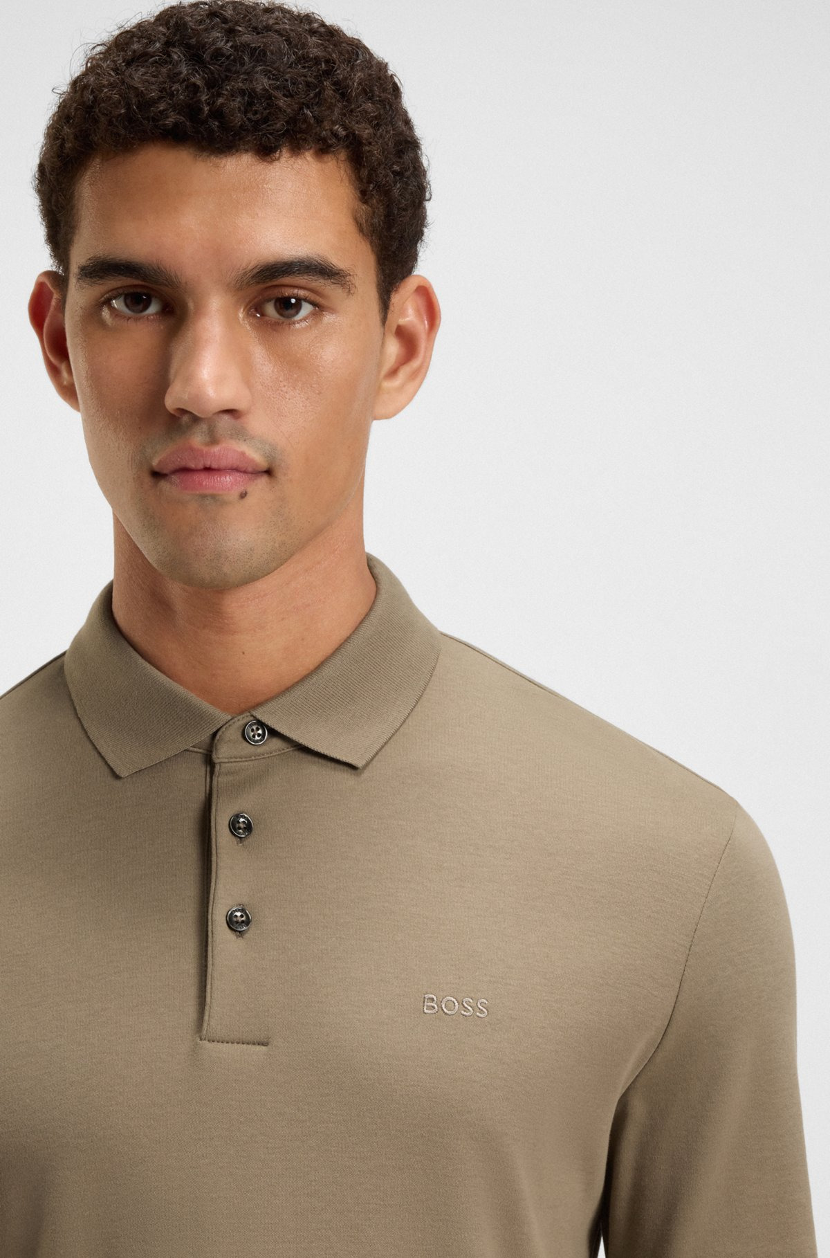 REGULAR-FIT POLO SHIRT IN INTERLOCK COTTON - 3