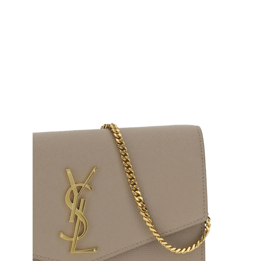 Saint Laurent Neutrals Clutch Bags Women - 6