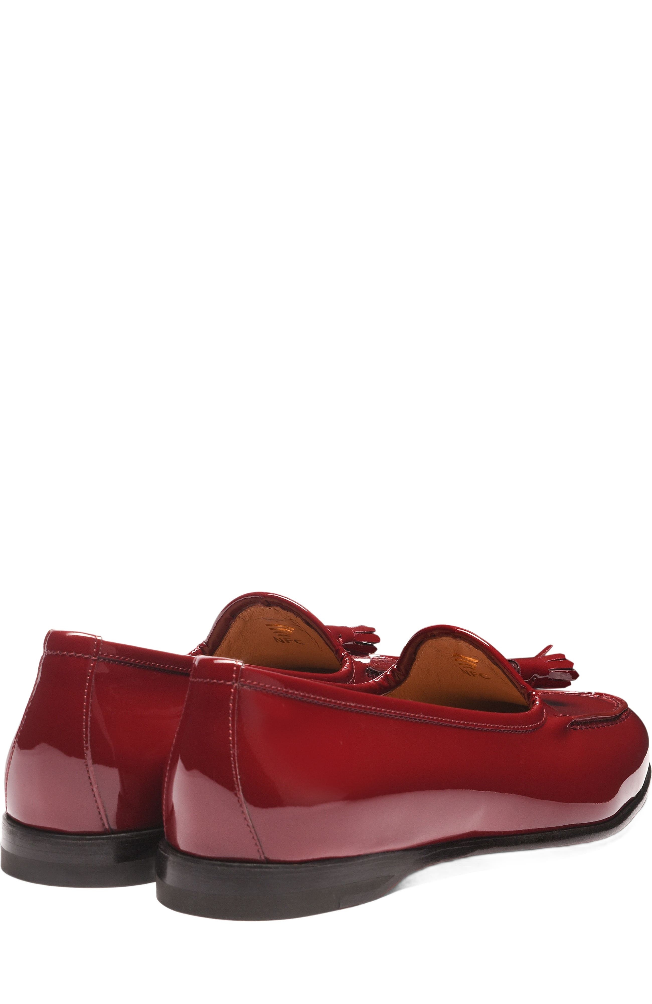 Santoni Women's Andrea Red Patent Tassel Loafer at Nordstrom - 4