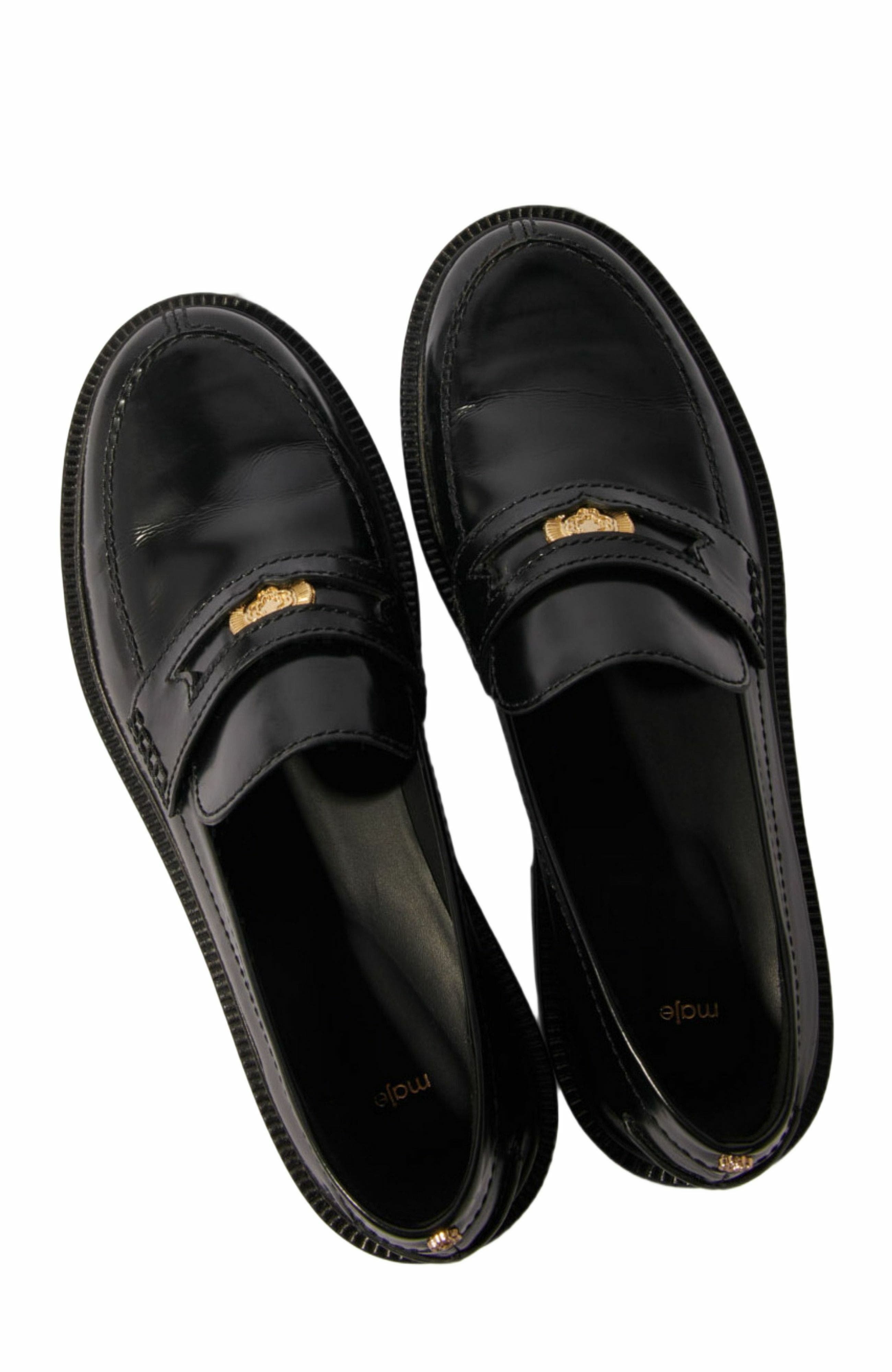 maje Leather loafers in Black at Nordstrom - 4