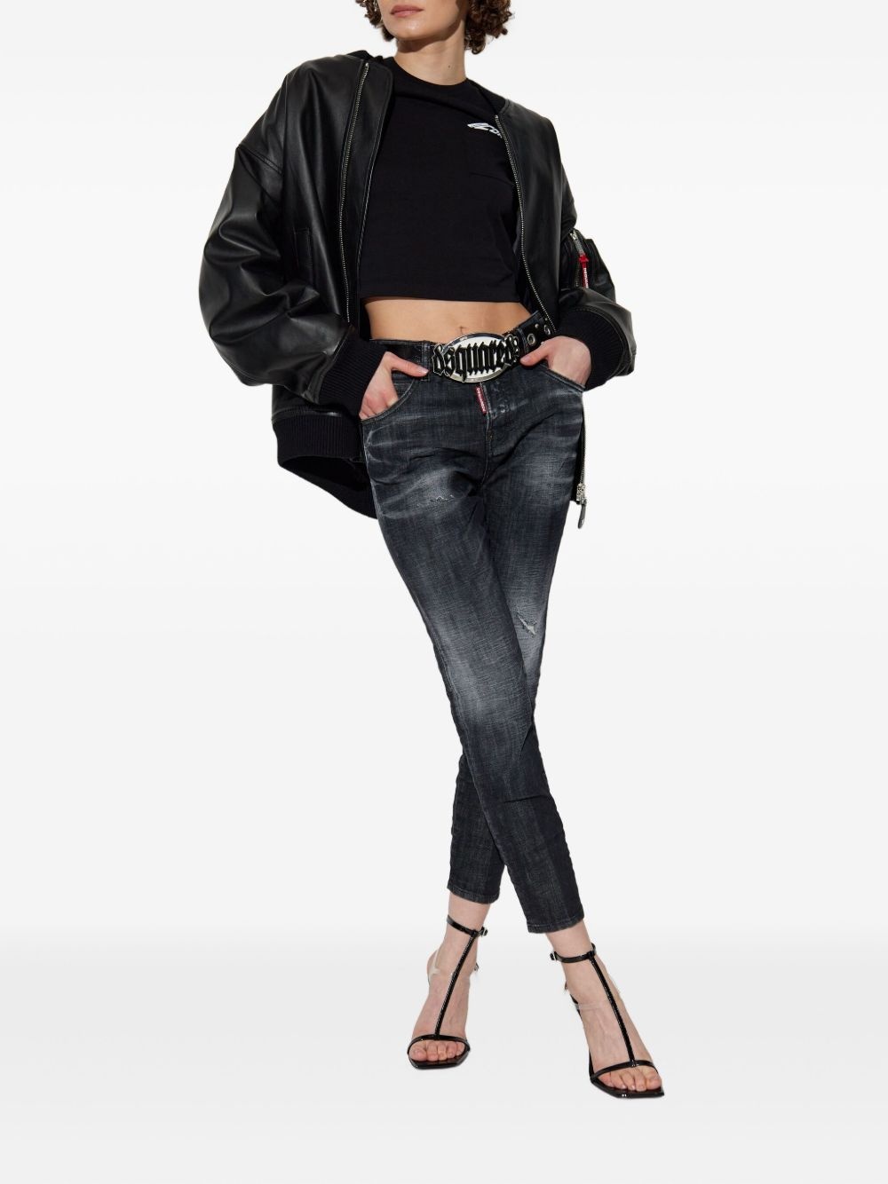 ripped-detail jeans - 2