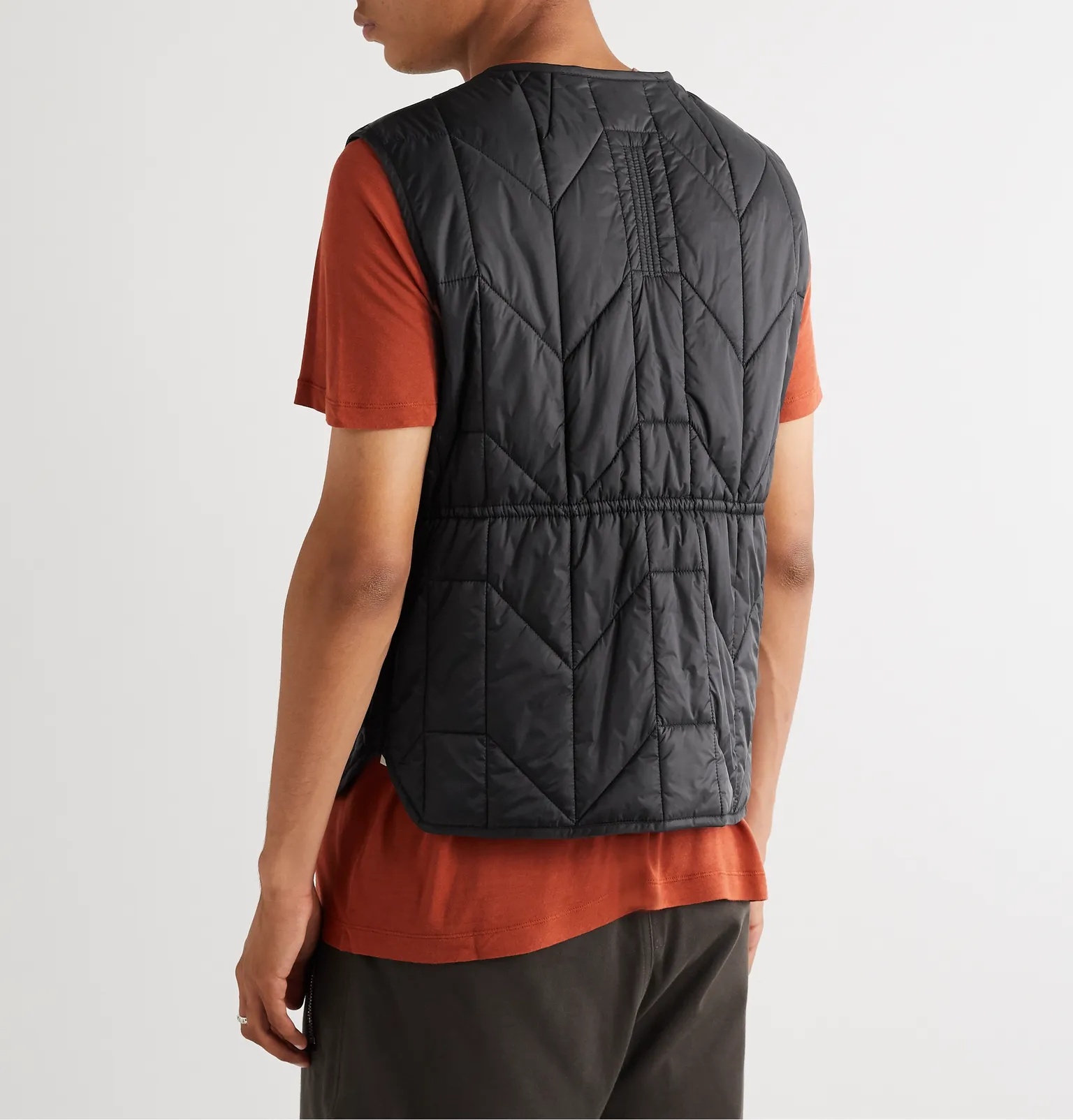 Slim-Fit Canvas-Trimmed Quilted Padded Shell Gilet - 4