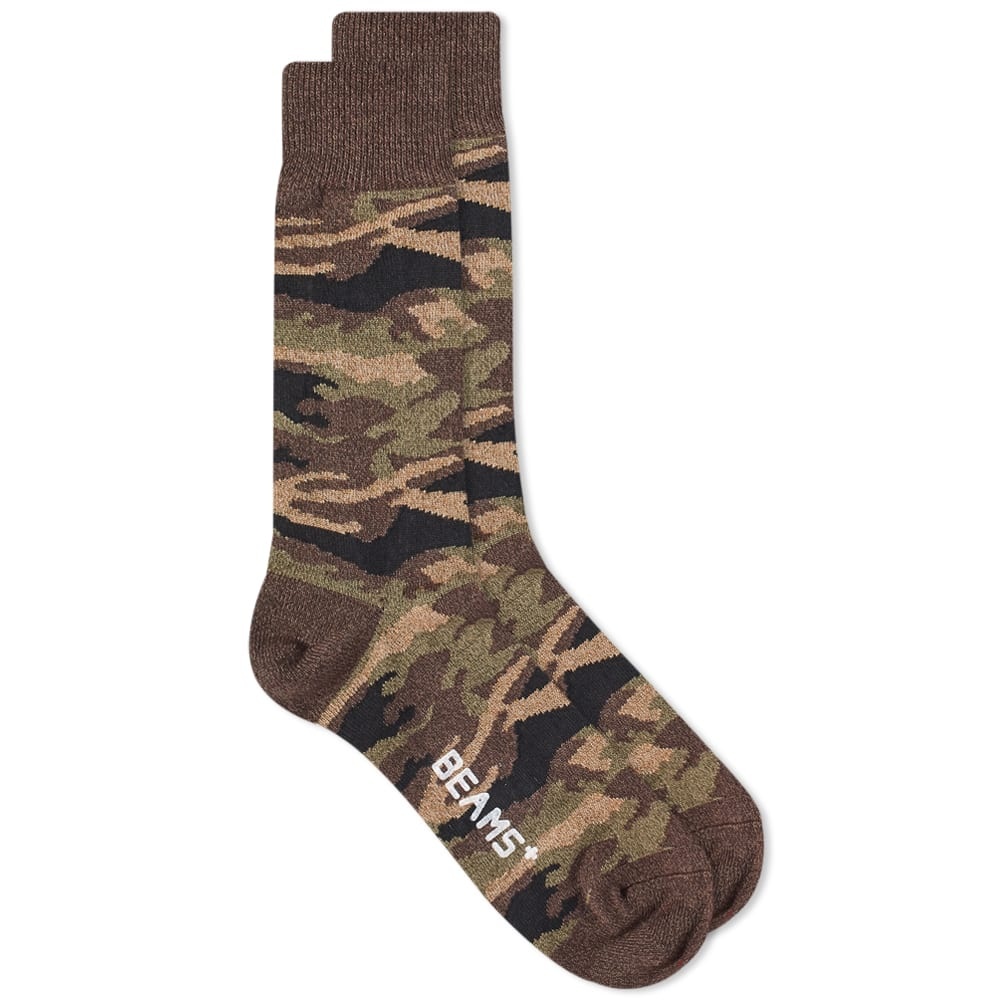 Beams Plus Mélange Camo Sock - 1