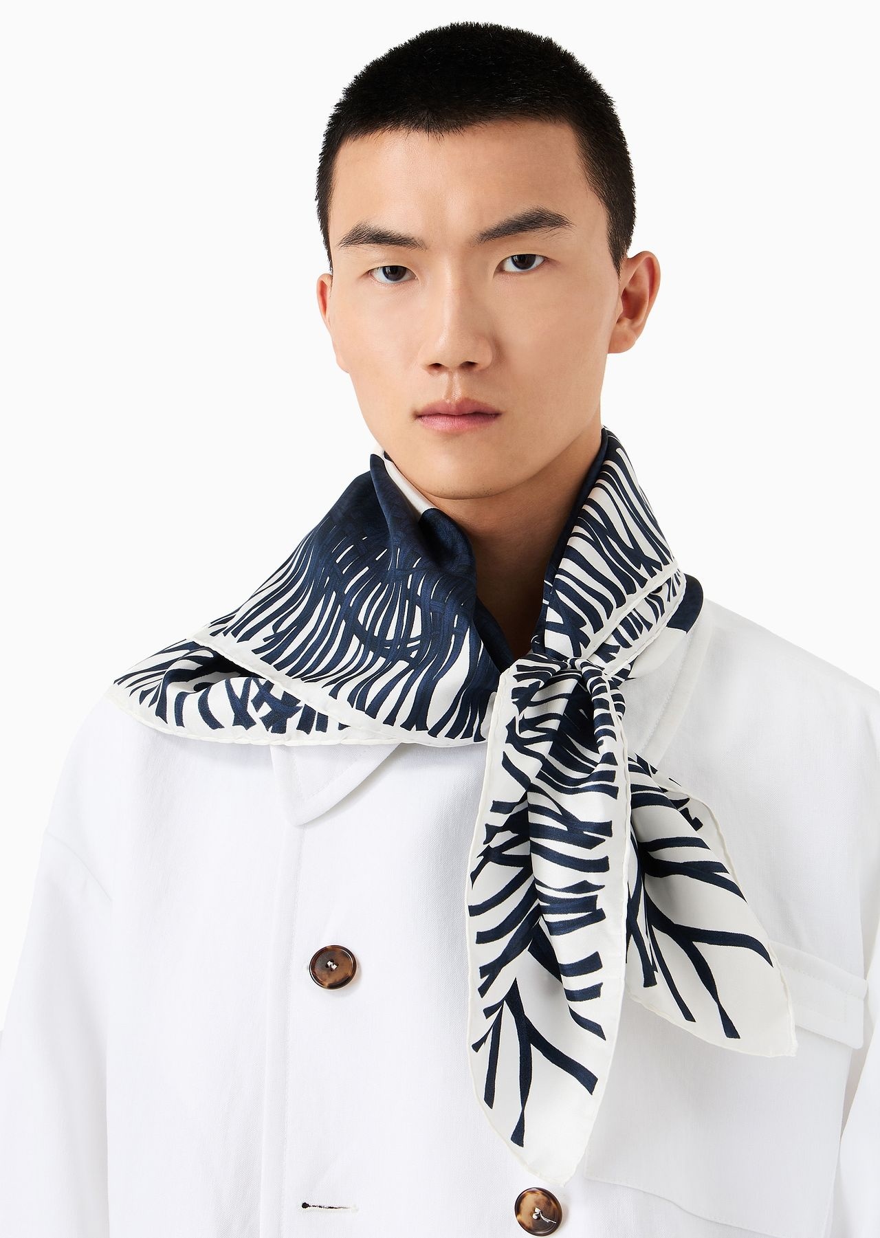 Printed silk foulard - 3