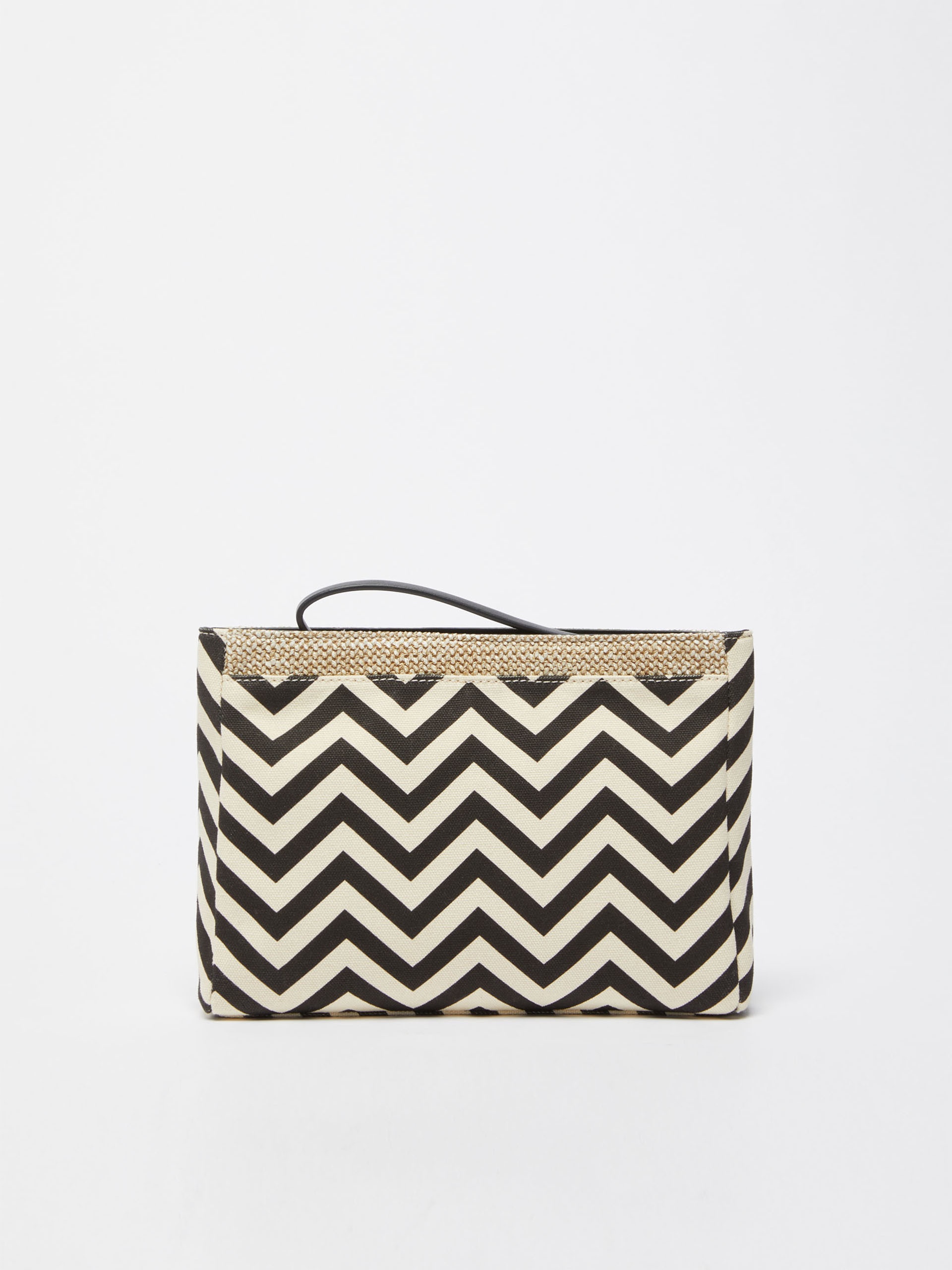 GEORGE Printed canvas clutch bag - 3