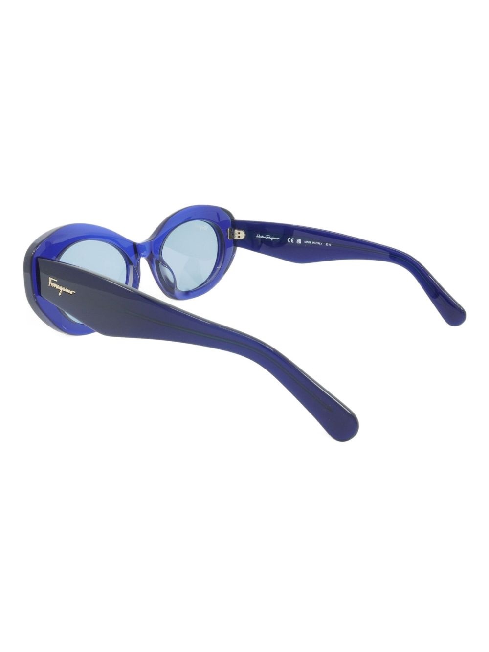 oval-frame sunglasses - 3