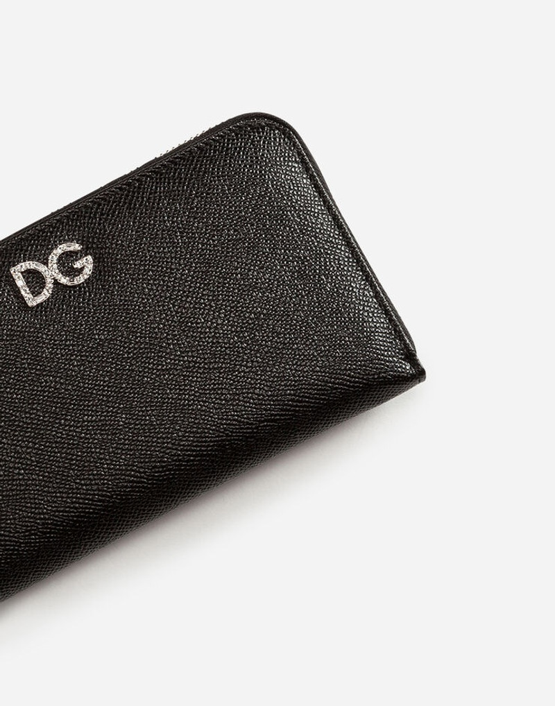 Dauphine calfskin zip around wallet 5