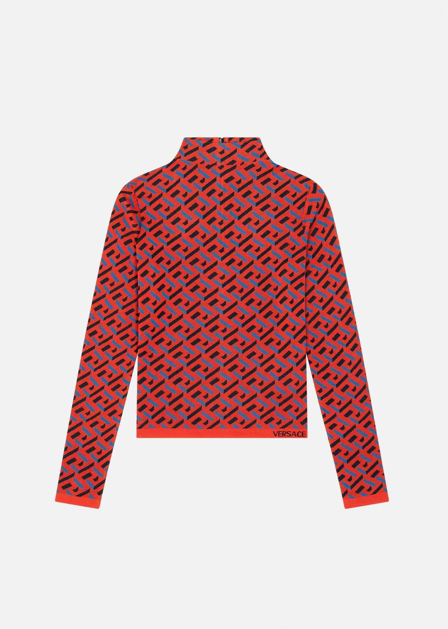 La Greca Silk Sweater - 1