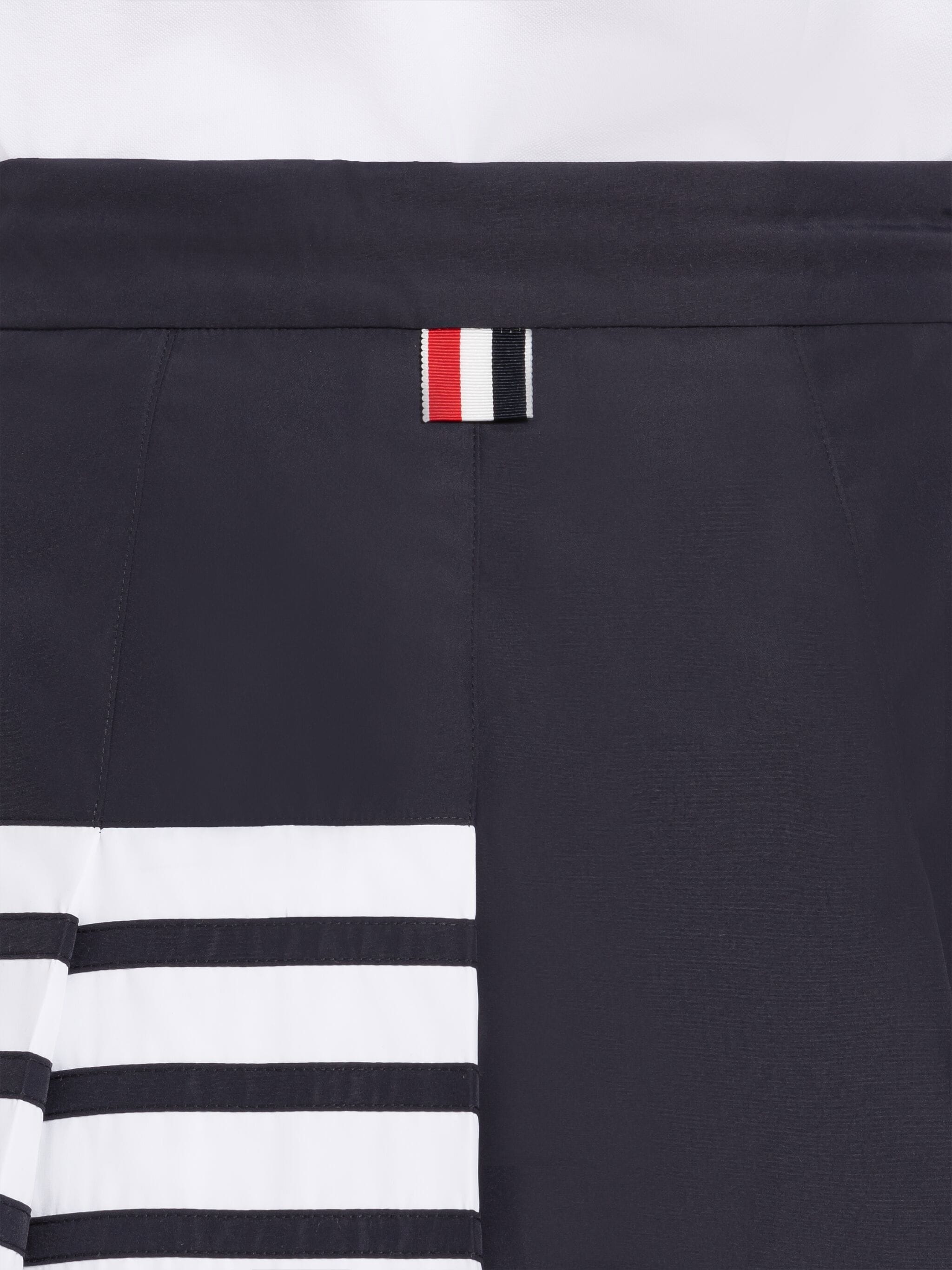 Navy Flyweight Tech 4-Bar Pleated Mini Skirt - 12