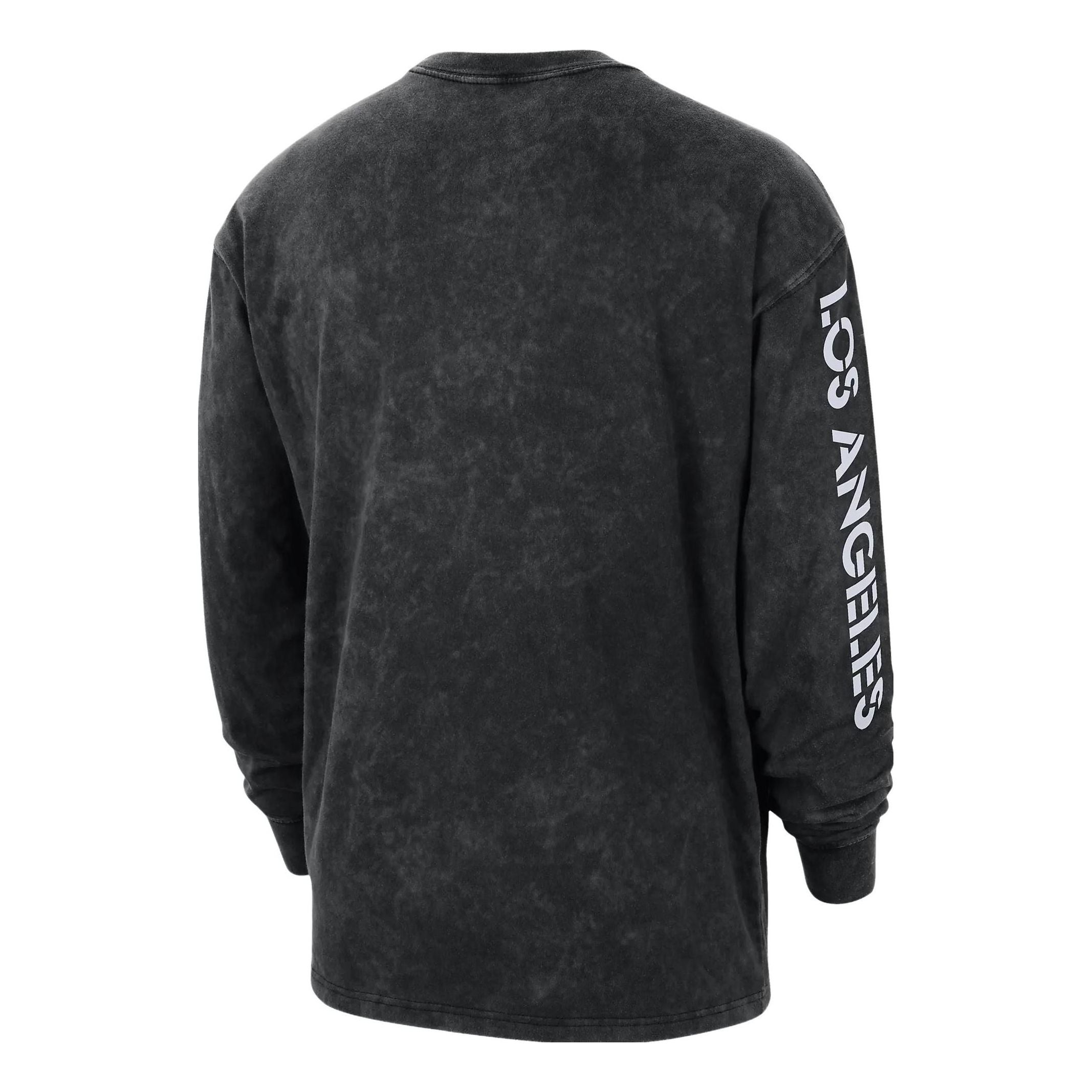 Air Jordan Los Angeles Lakers Courtside Statement Edition Long Sleeve T-shirt 'Black' DV5747-010 - 2