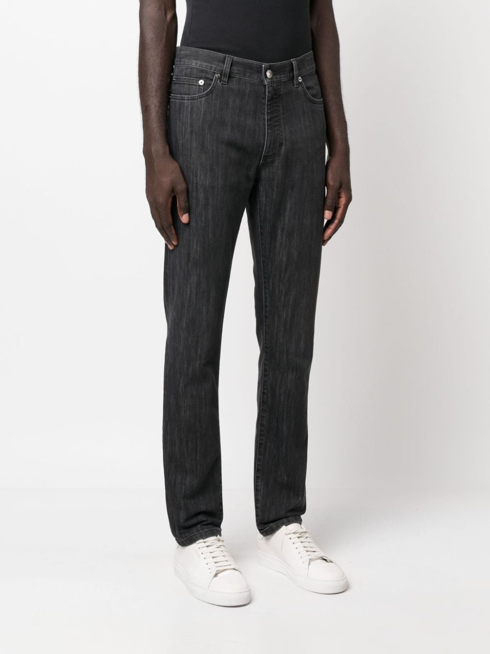 slim-fit cotton-blend jeans - 3