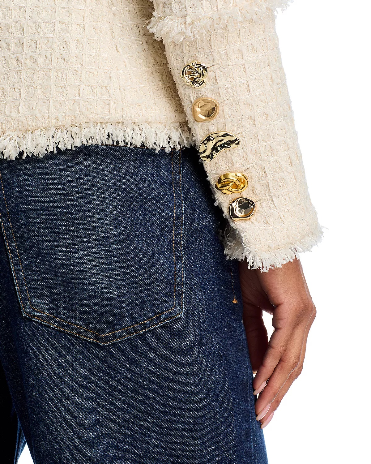 Kaisley Frayed Blazer - 5