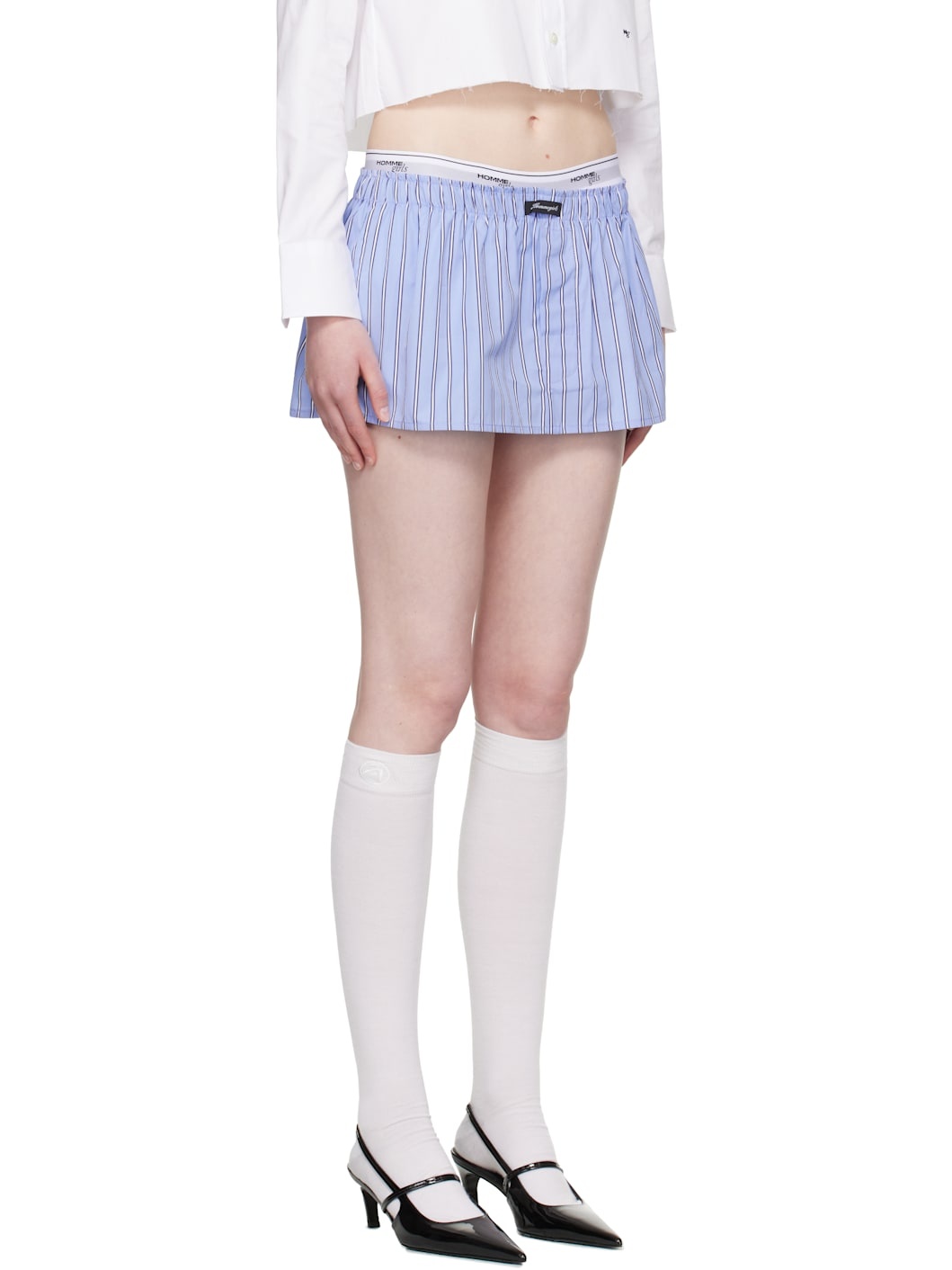 Blue Boxer Miniskirt - 2