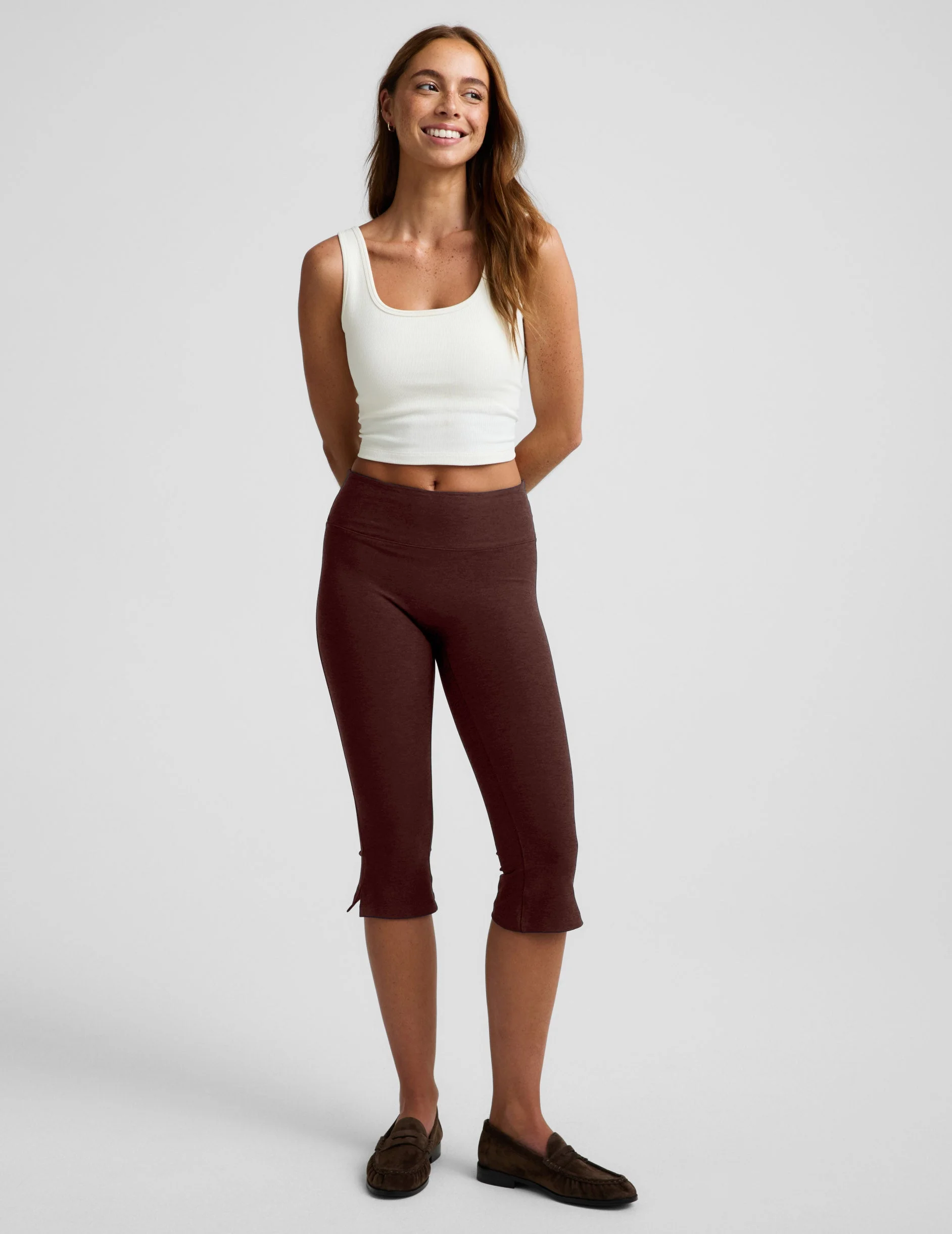 Spacedye™ Mid-Rise Slit Pedal Pusher Legging - 1