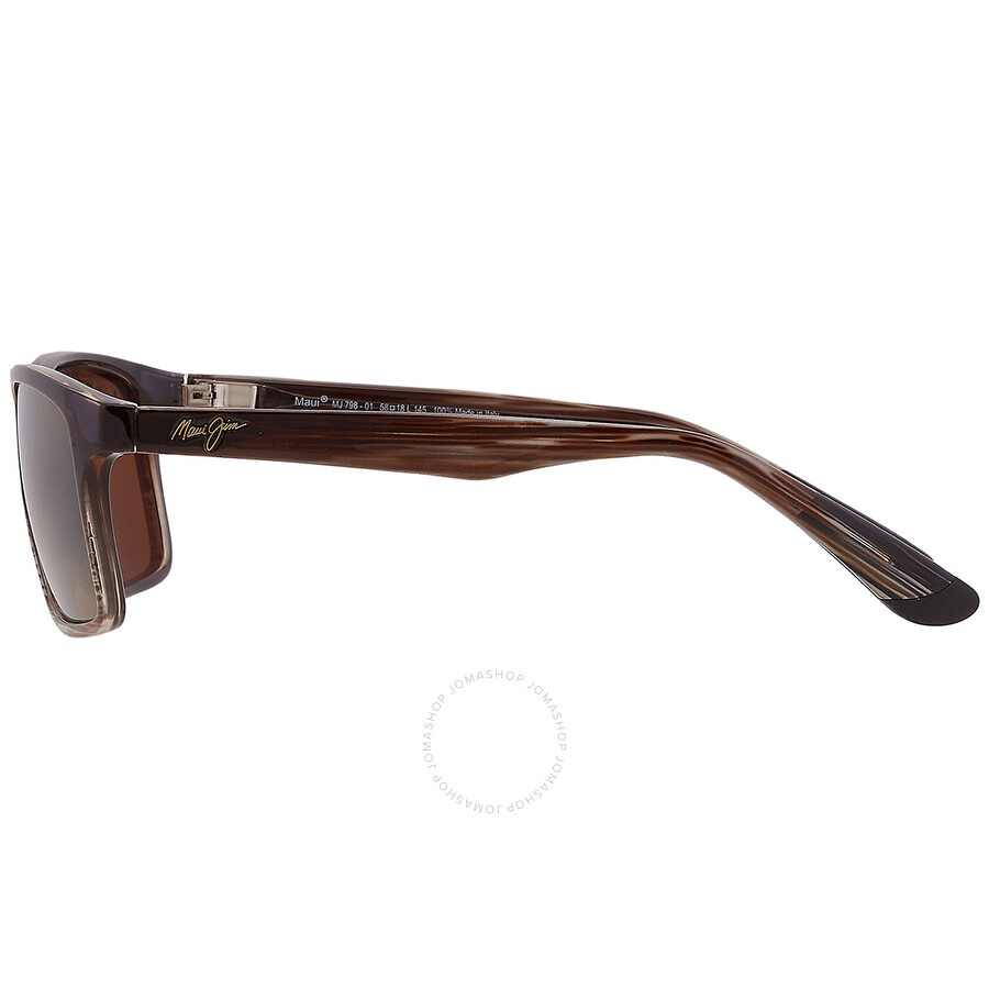 Maui Jim Onshore HCL Bronze Rectangular Men's Sunglasses H798-01 58 - 5