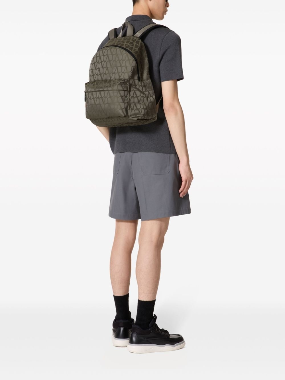 Toile Iconographe leather-trim backpack - 2