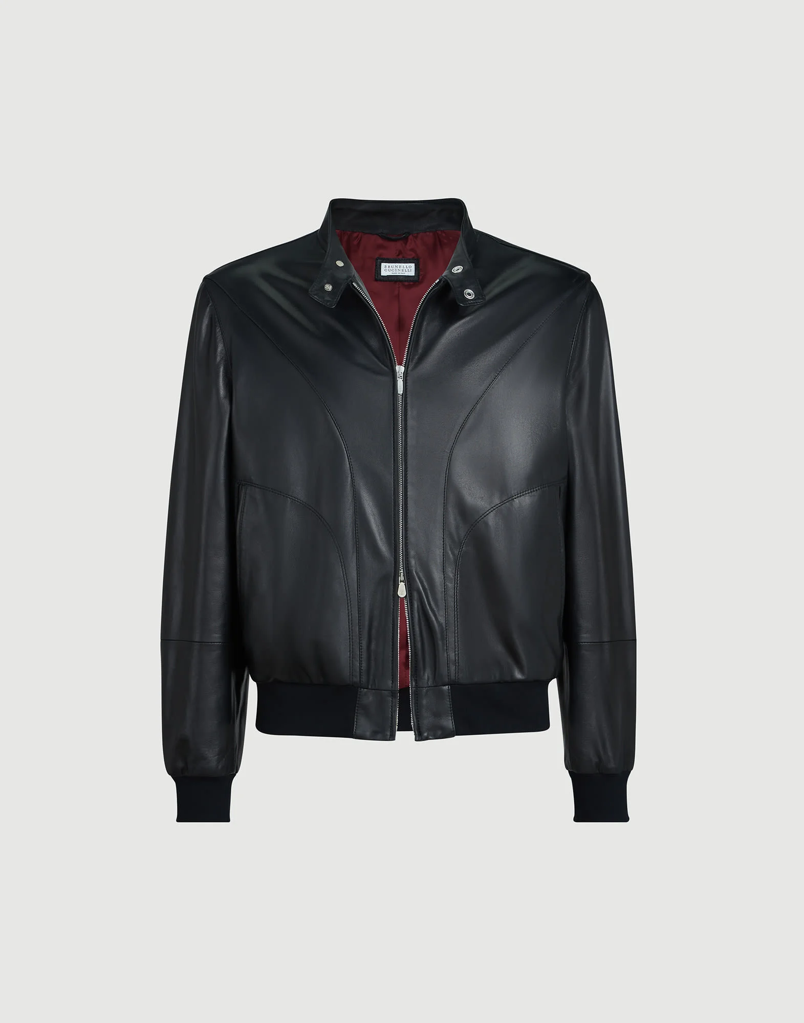 Polished nappa leather pilot jacket - 1