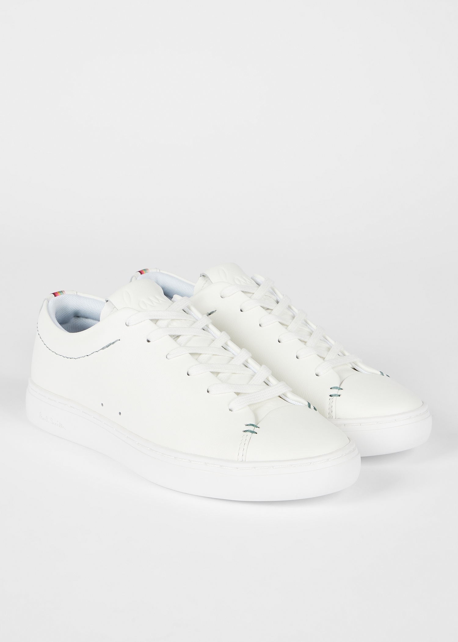 Women's White 'Leanne' Nubuck Trainers - 4