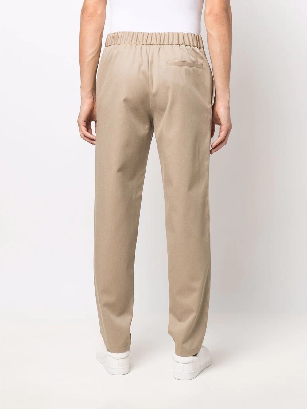 drawstring straight-leg trousers - 4