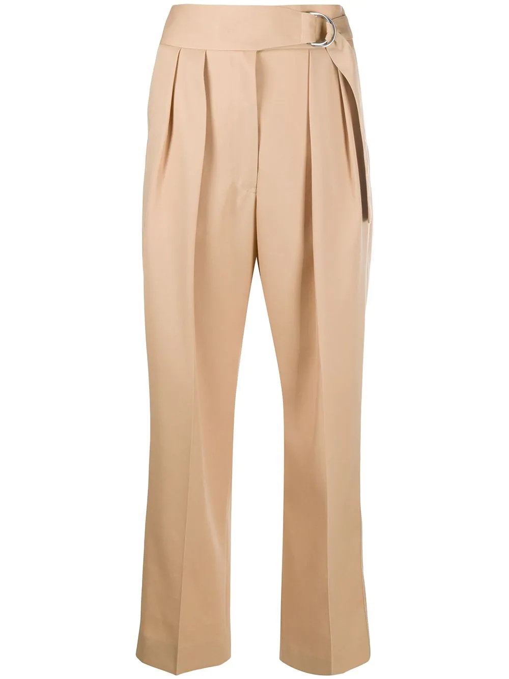 high-waist cropped trousers - 1