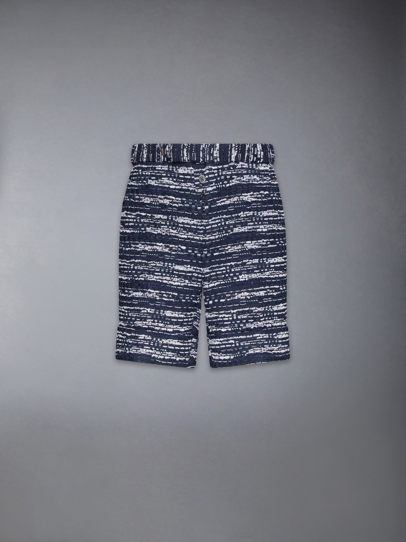 Mélange Tulle Yarn Tweed Beltloop Shorts 1
