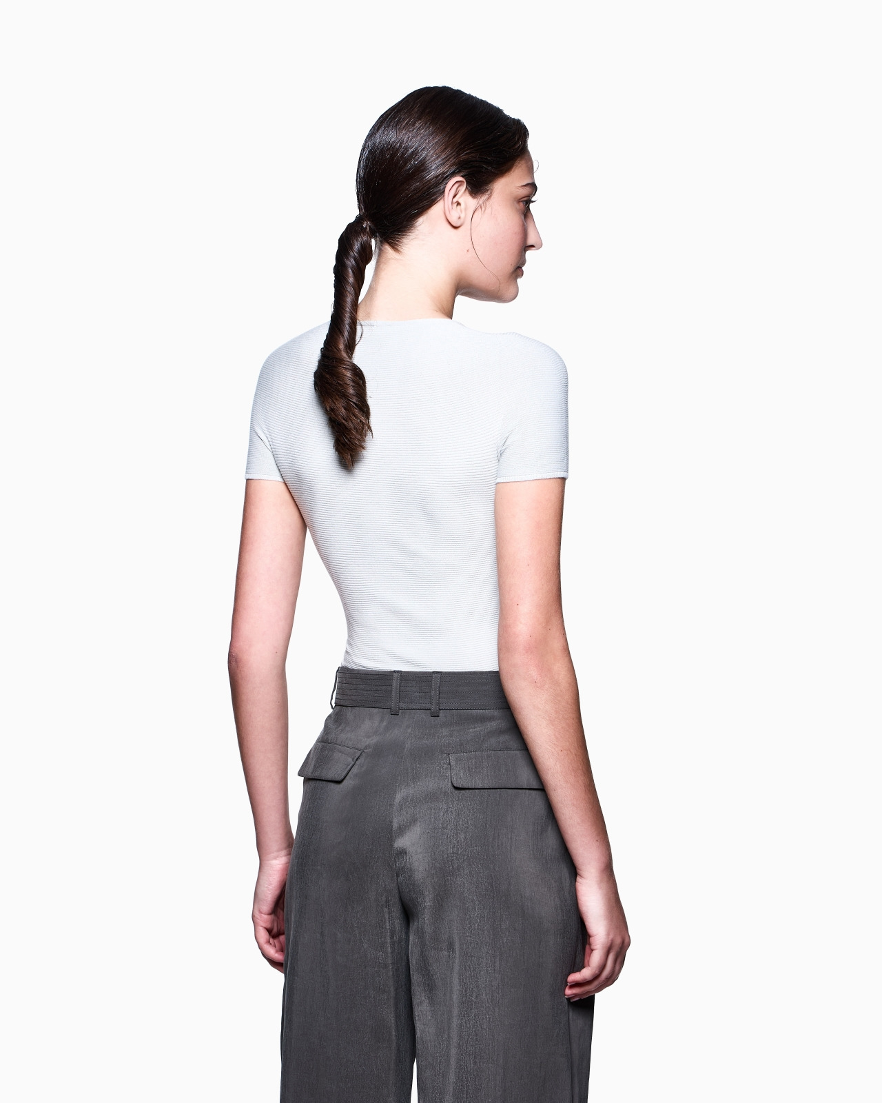 LINKS-STITCH VISCOSE SHORT-SLEEVED JUMPER - 3