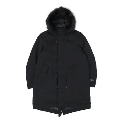 Nike Sportswear Down Fill Stay Warm hooded mid-length Down Jacket Black BV4752-010 - 1