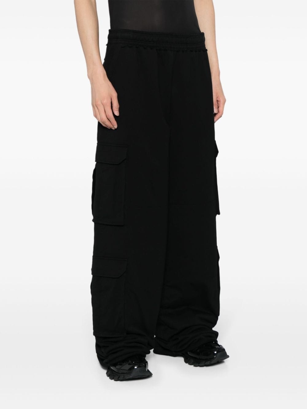 cargo cotton track pants - 4