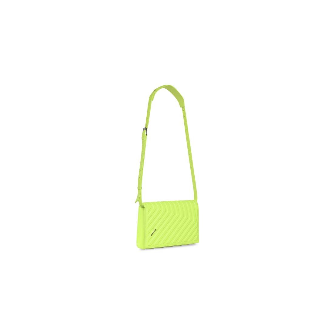 Men's Car Flap Bag With Strap in Yellow - 3