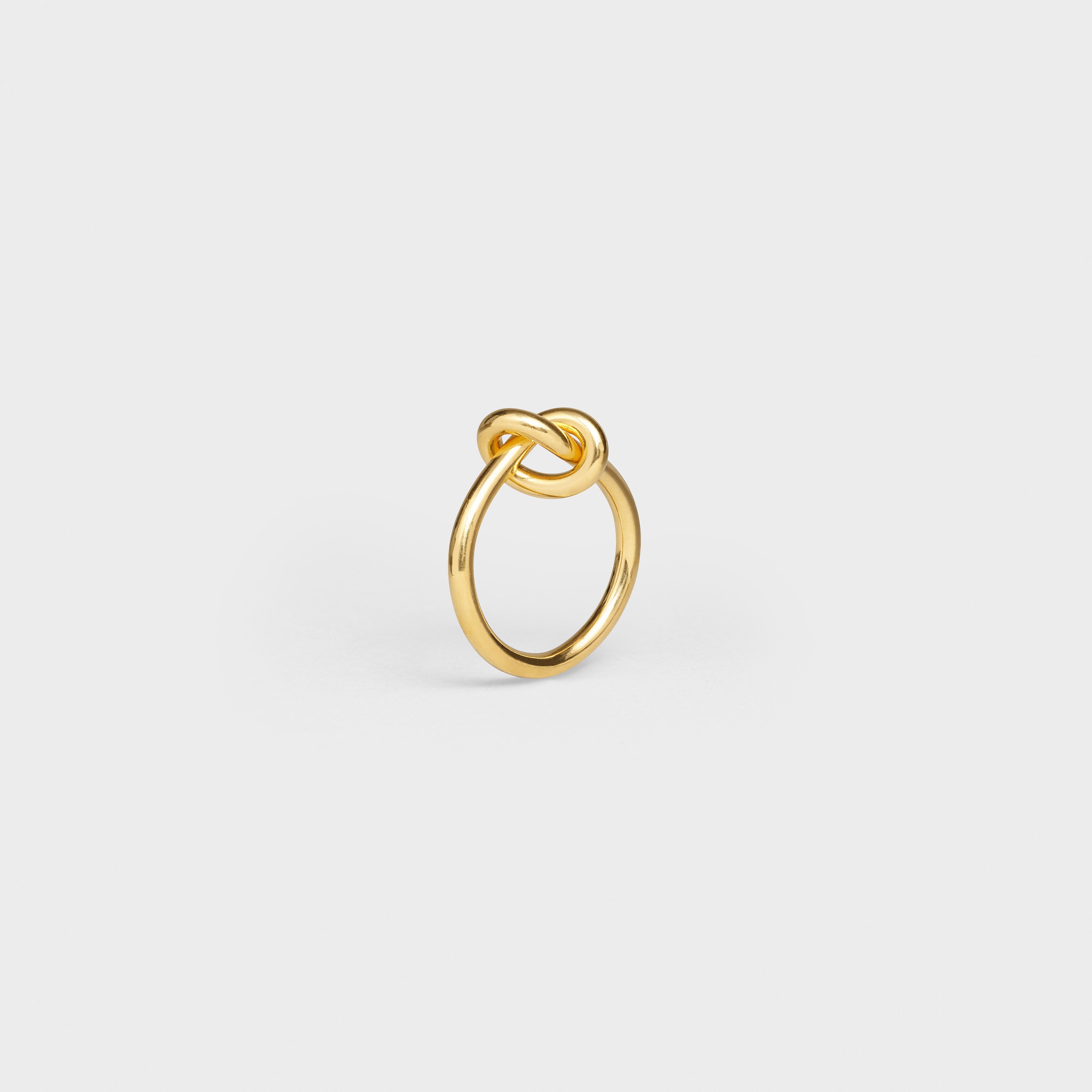 Knot Ring in Brass with Gold finish - 2