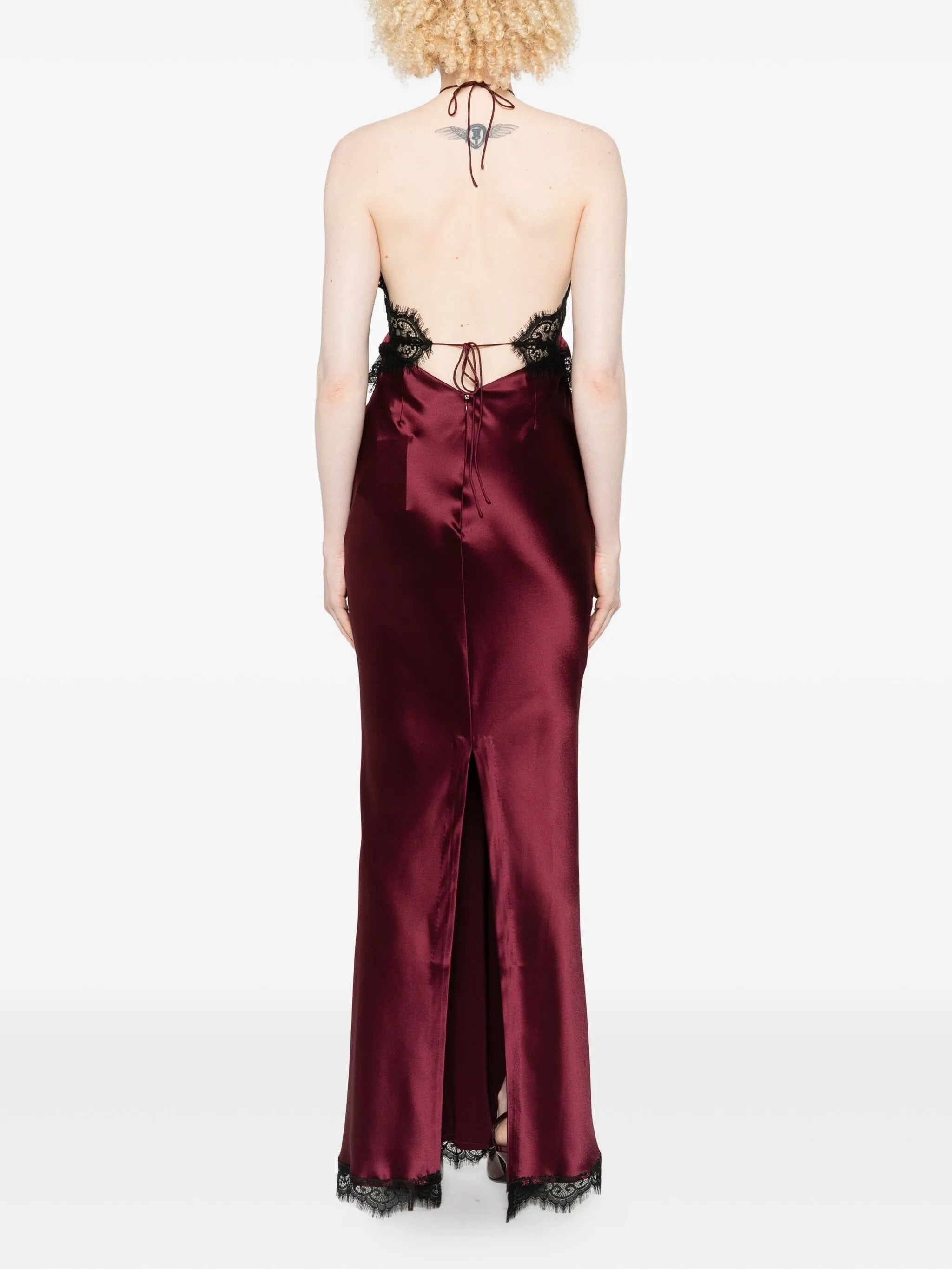 Retrofete Everly Lace-trimmed Satin Dress - 3