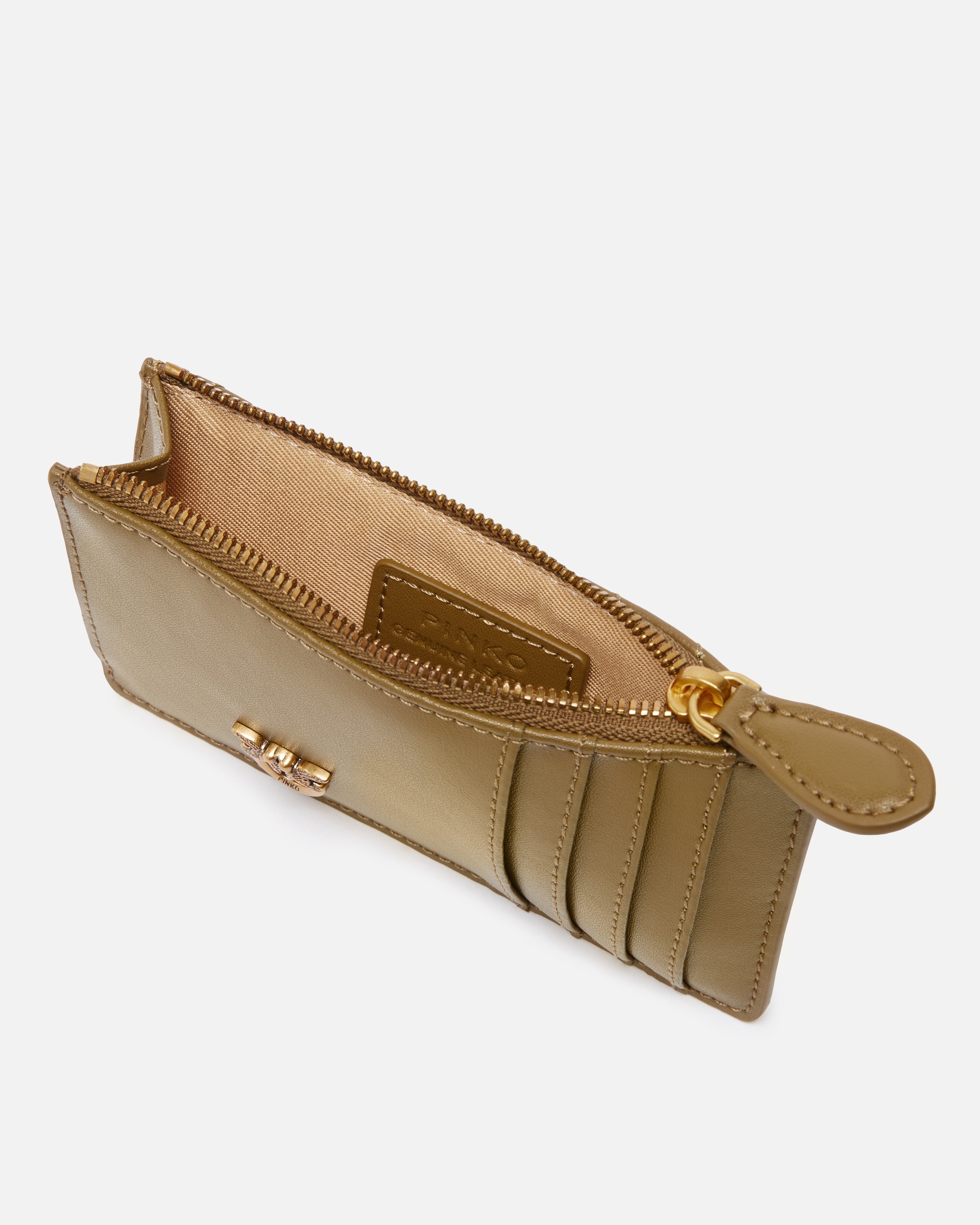 ZIPPED CHEVRON-PATTERNED CARD HOLDER - 3