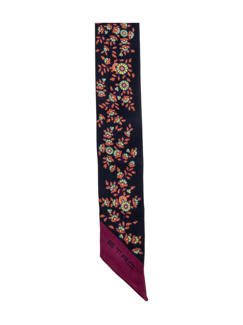 paisley-print silk scarf - 3