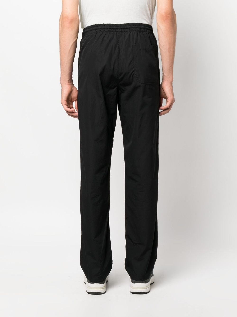 straight-leg cotton trousers - 4