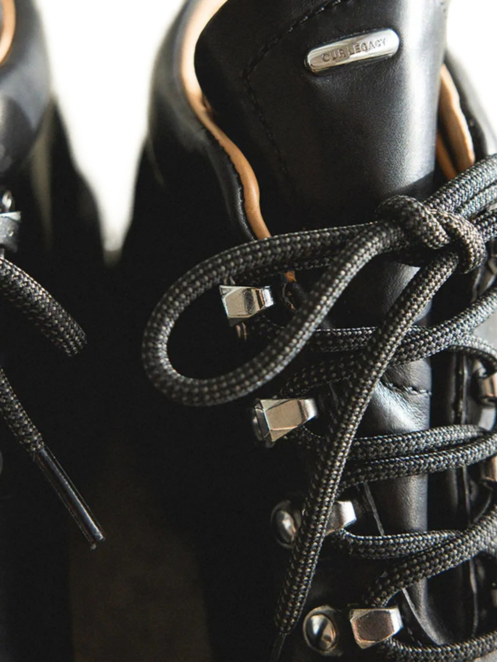 Our Legacy Leather Lace-up Boots - 4