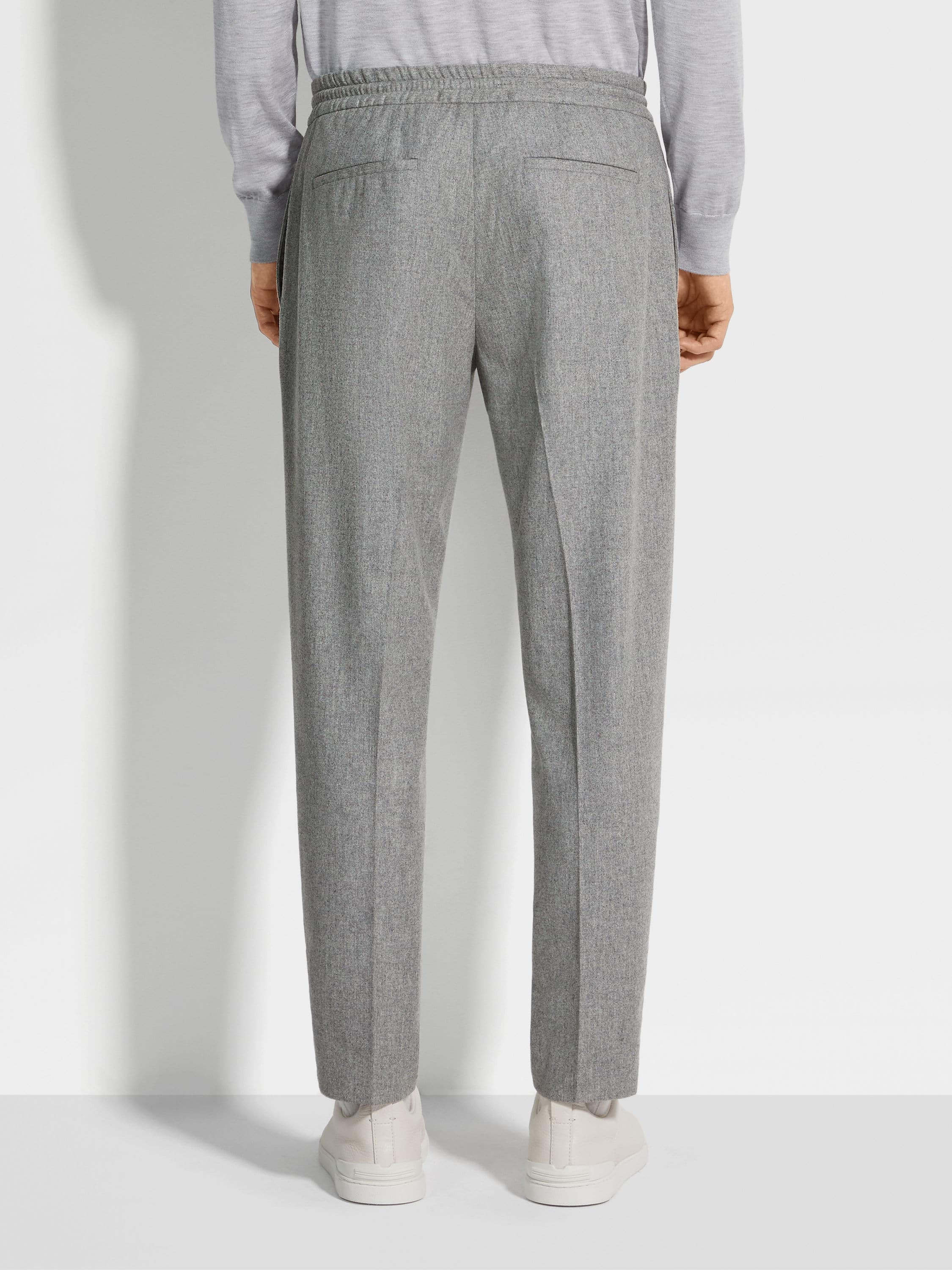 GREY MÉLANGE 15MILMIL15 WOOL JOGGERS - 6