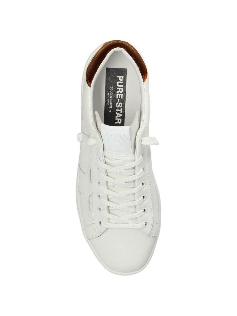 star appliqué leather sneakers 3