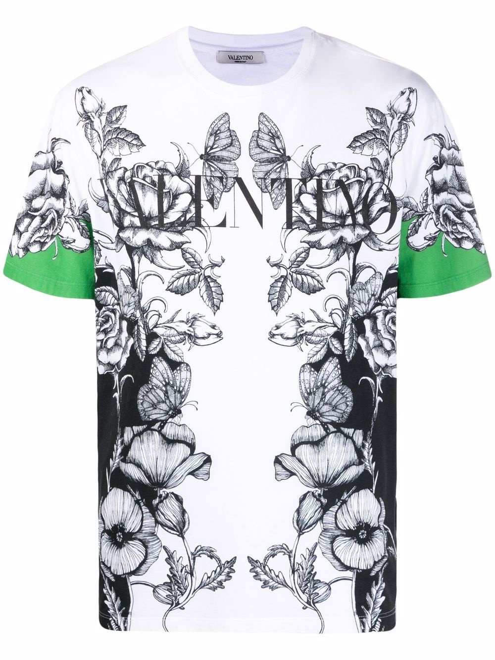 Dark Blooming-print short-sleeve T-shirt - 1