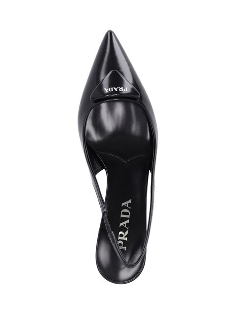 Prada Women Logo Slingback Pumps - 5