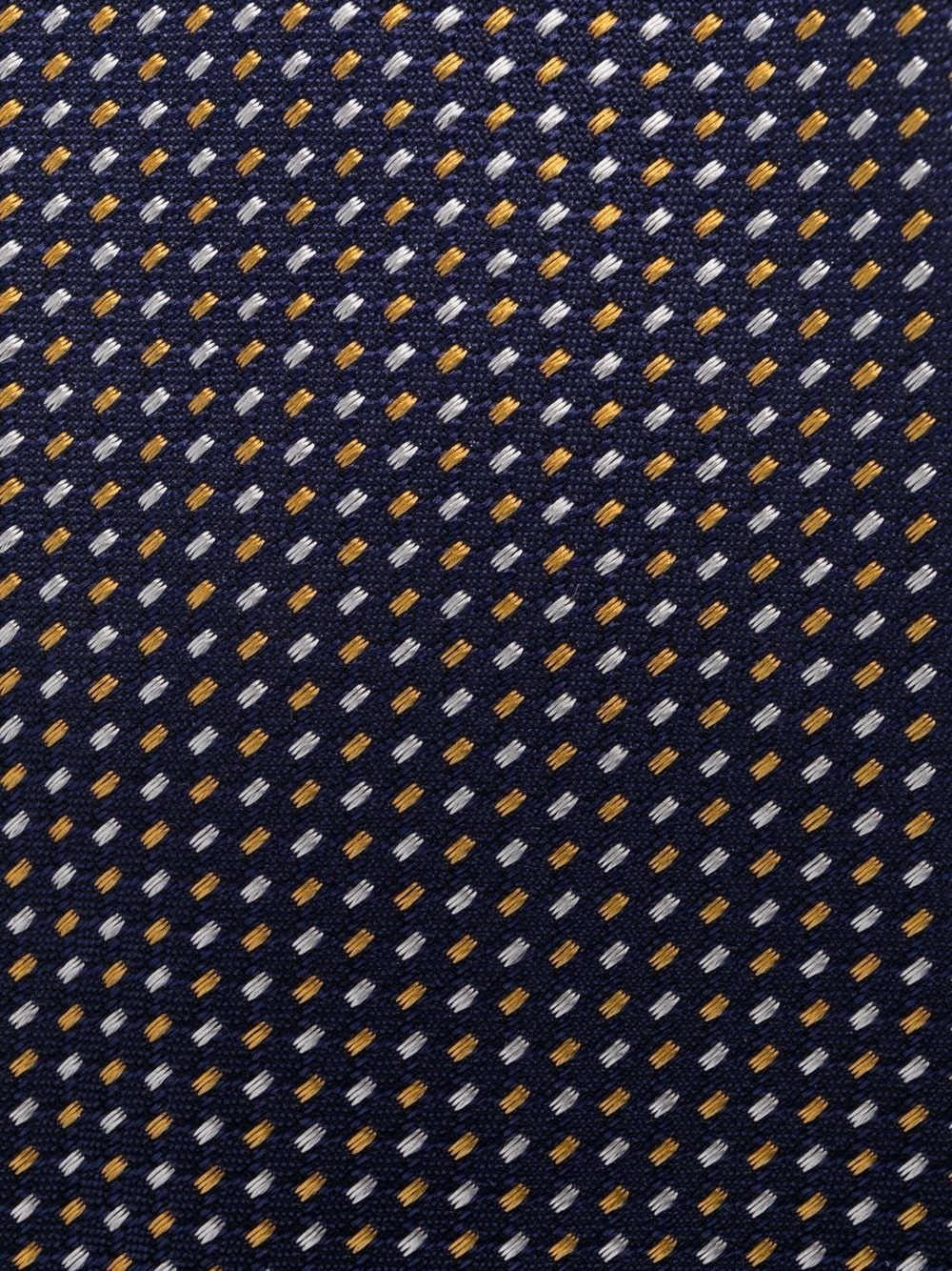 patterned silk tie - 2