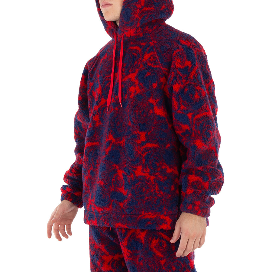 Burberry Abstract Rose Print Fleece Hoodie - 4