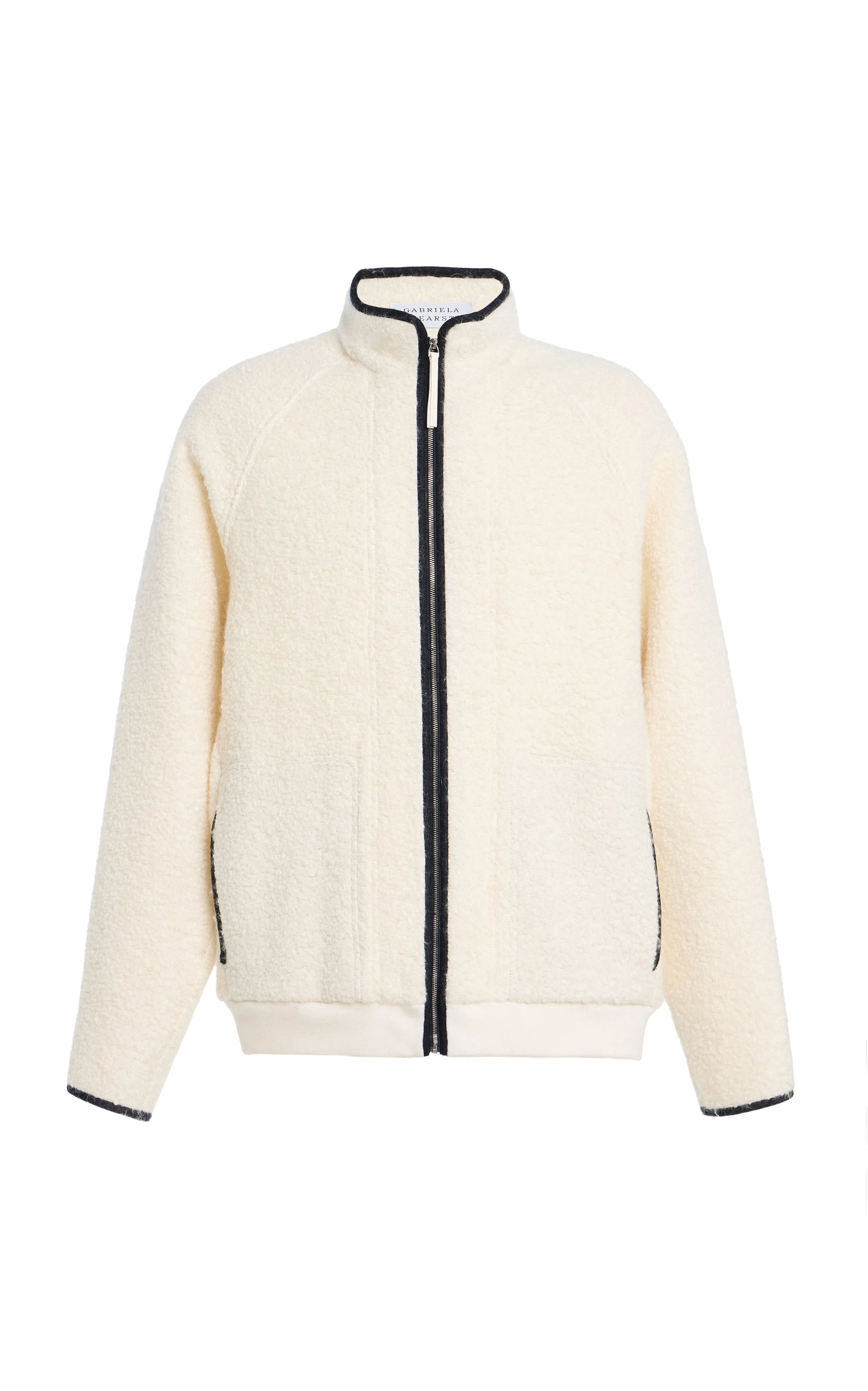 August Jacket in Ivory Recycled Cashmere Boucle - 1