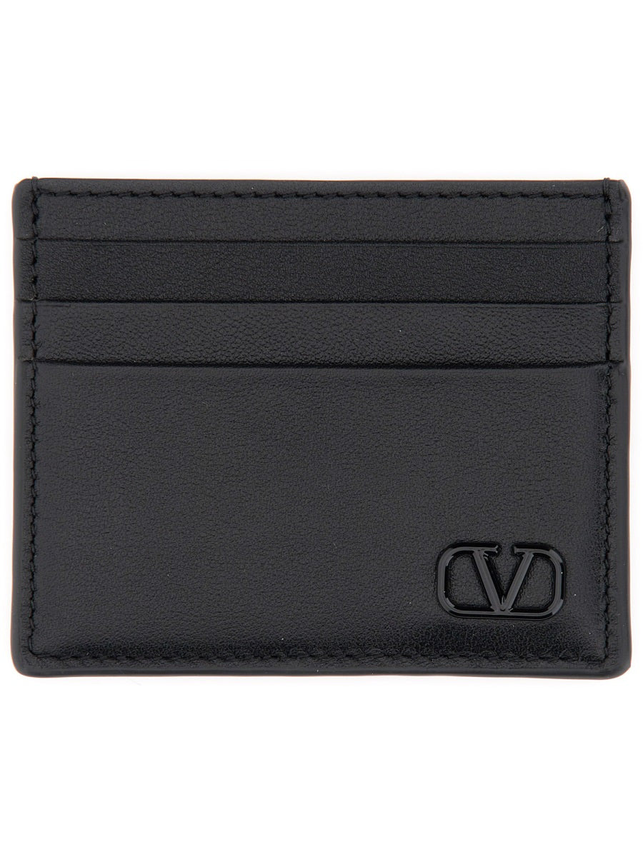 Calfskin "Vlogo Signature" Card Holder - 1