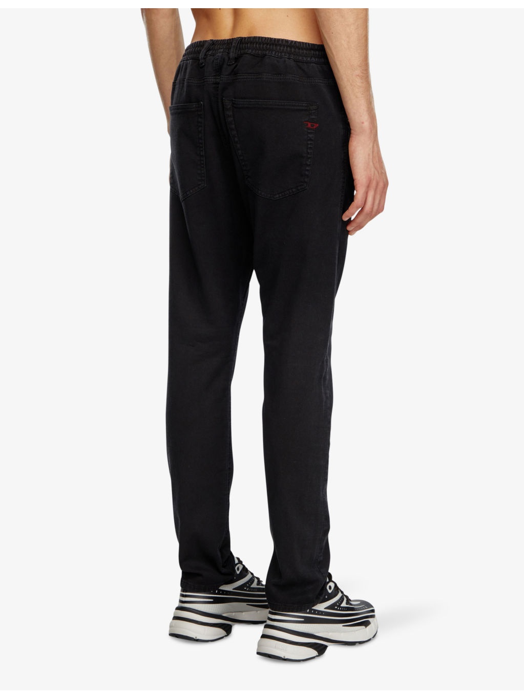 2032 D-Krooley straight-leg tie-waist stretch-denim jeans - 4