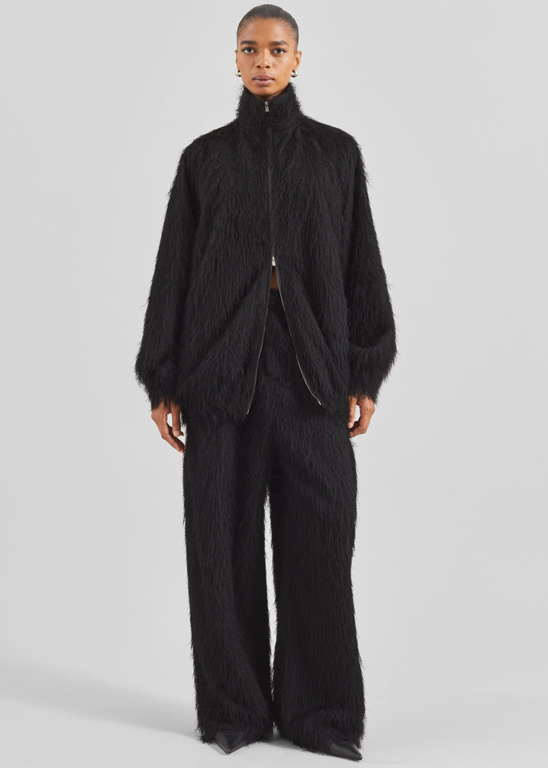 Baxter Fringed Track Pants - Black 1