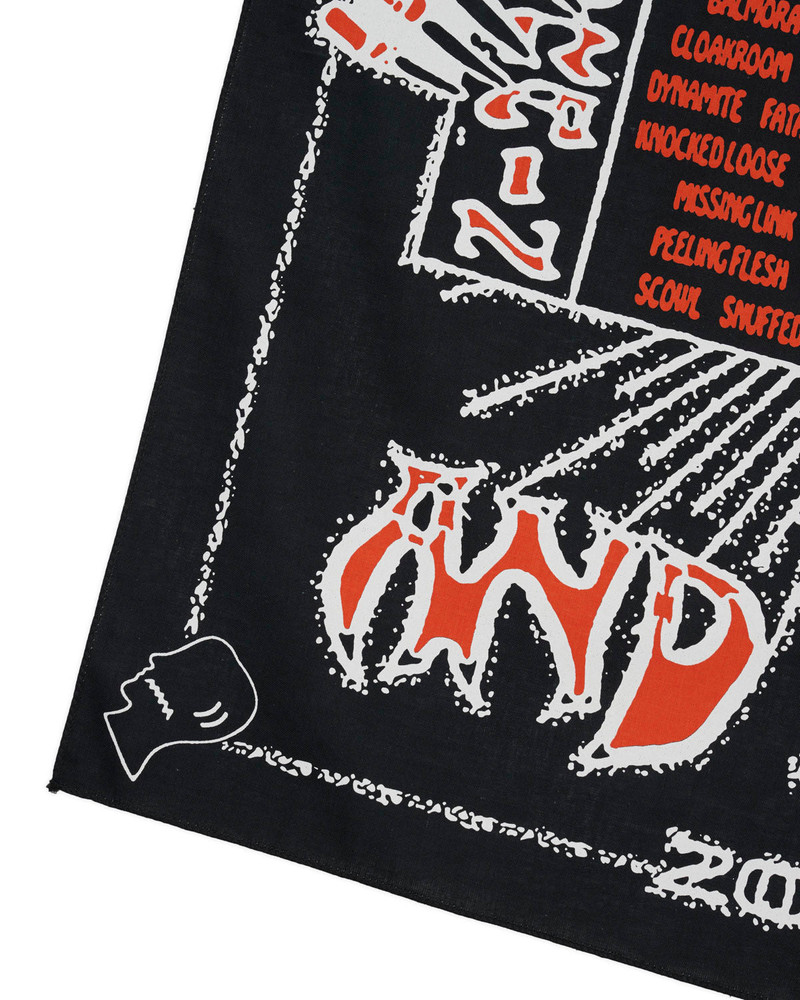 BRAIN DEAD Sound & Fury 2025 Lineup Bandana - Black outlook